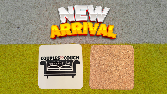 Couples Couch Logo Coasters