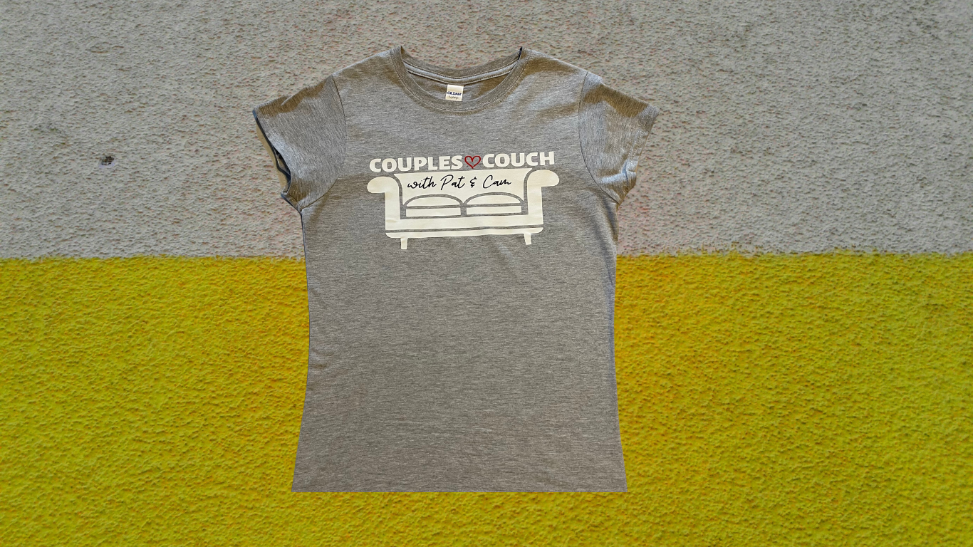 (Women's Fit) Couples Couch Logo Short Sleeve Tee-Shirt