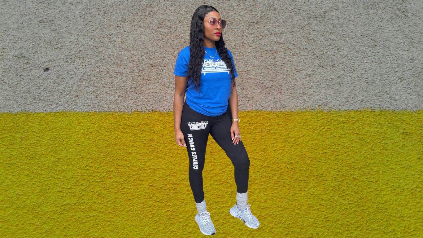 Couples Couch Logo & Expression Leggings