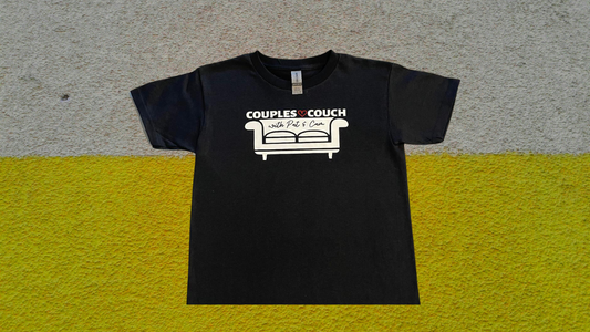 Kids Couples Couch Logo Short Sleeve Tee-Shirt
