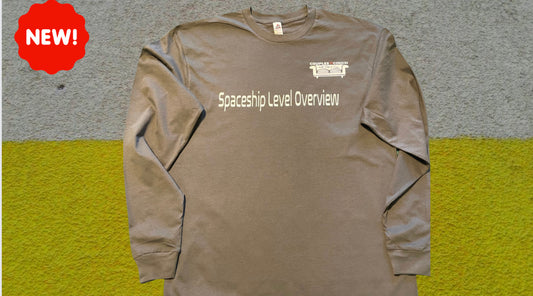 Couples Couch "Spaceship Level Overview" Long Sleeve Tee-Shirt