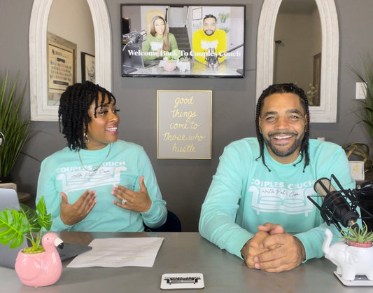 (NEW!) Couples Couch with Pat and Cam Logo Long Sleeve Shirt